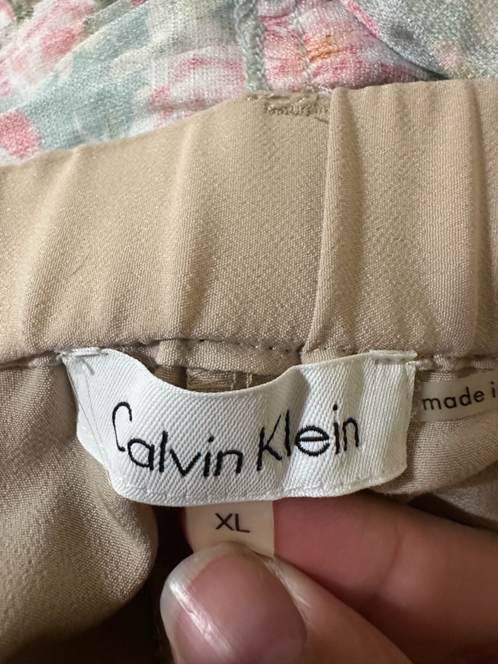 Calvin Klein Tan Dressy Capri Pants - Picture 2 of 8